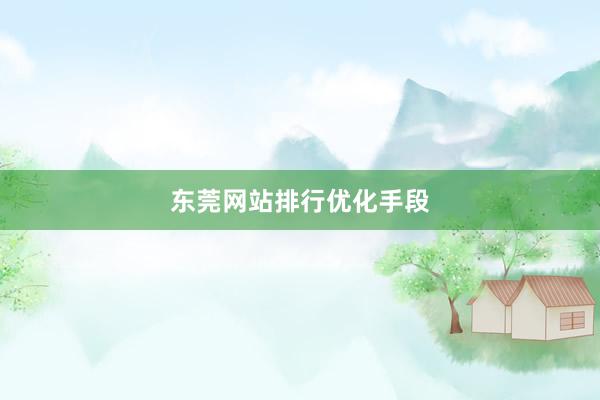东莞网站排行优化手段